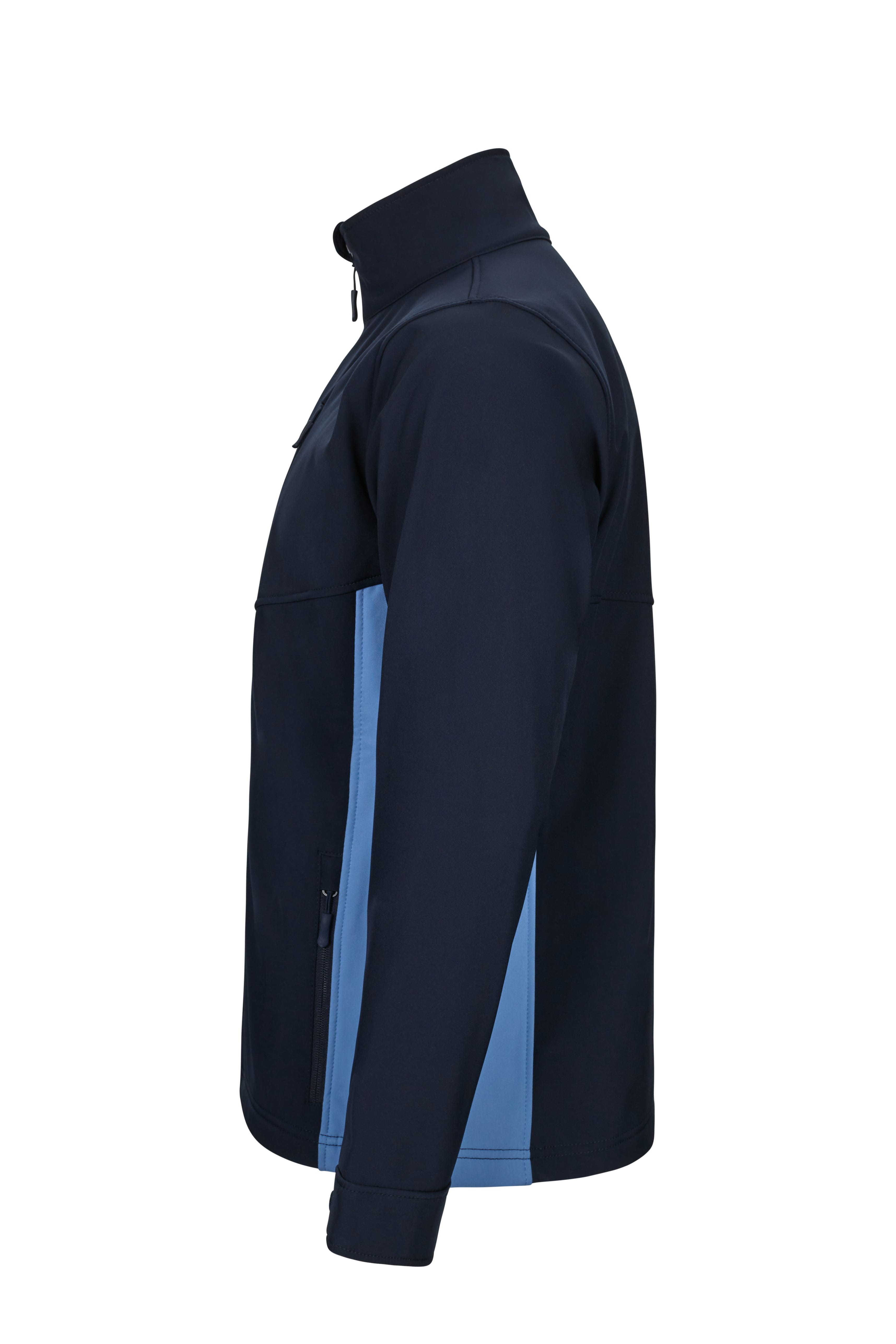 106004.SOFT SHELL BICOLOR AZUL NAVY/CELESTE XS