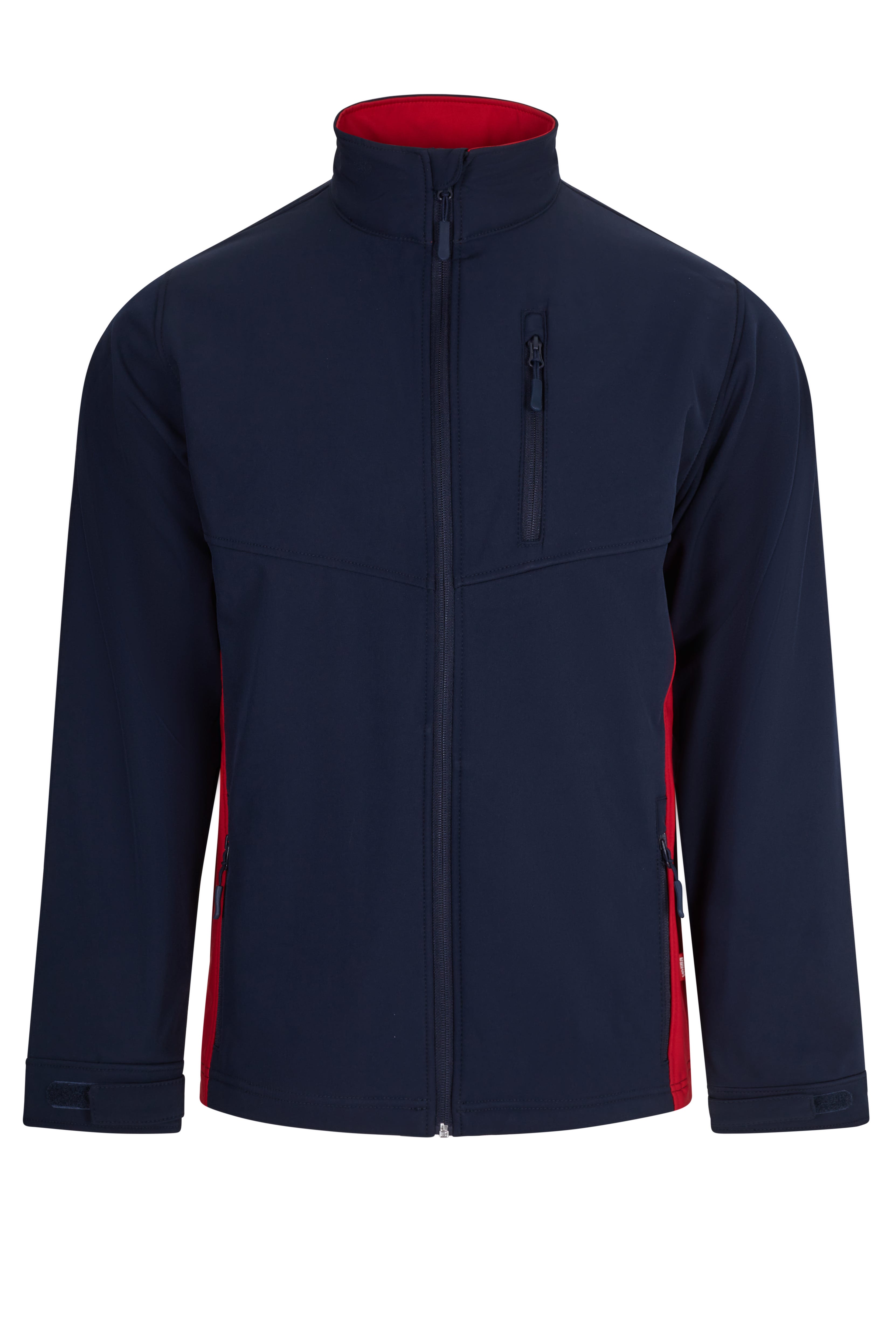 106004.SOFT SHELL BICOLOR AZUL NAVY/ROJO XS