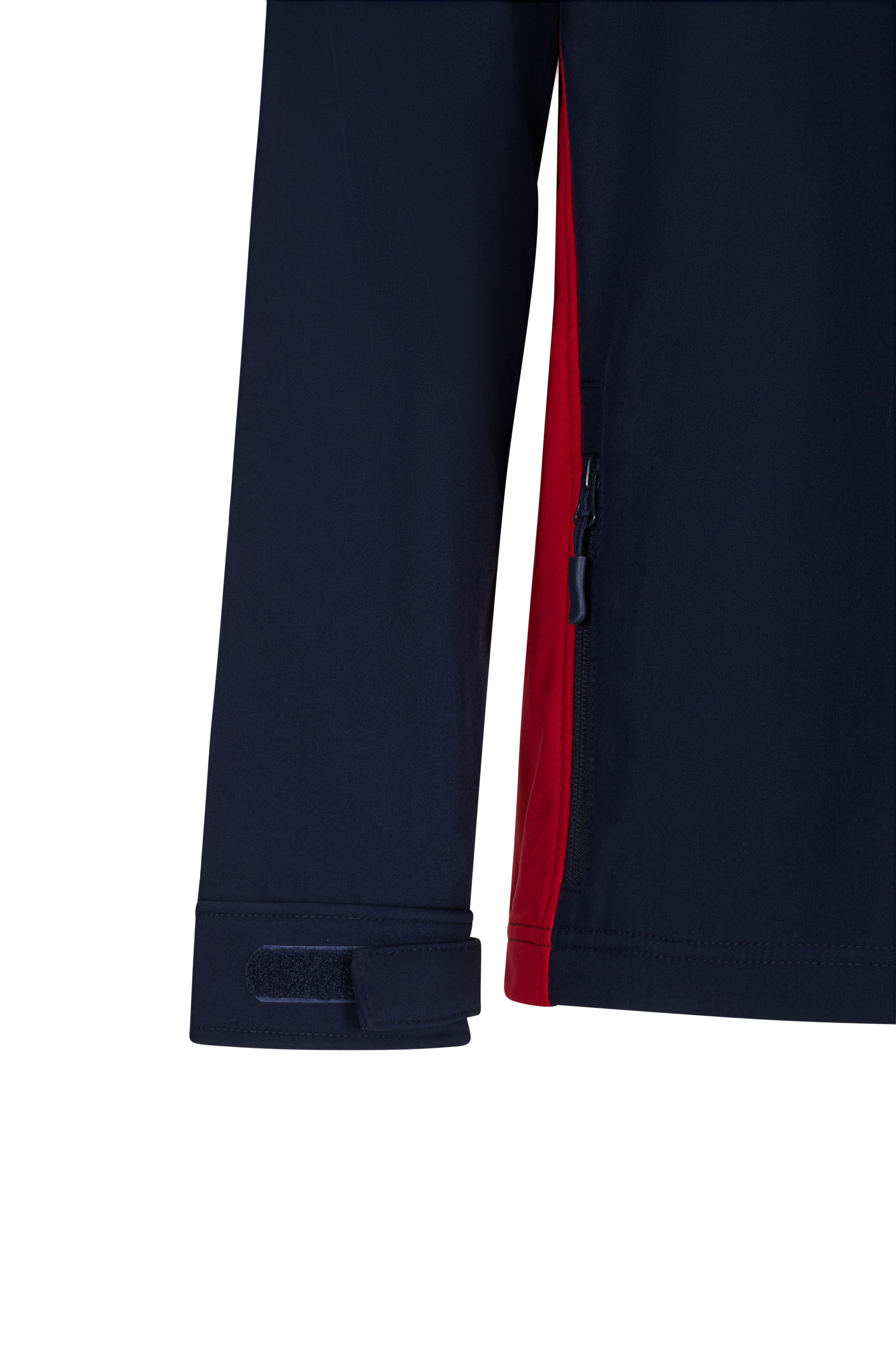 106004.SOFT SHELL BICOLOR AZUL NAVY/ROJO XS
