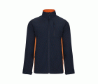 106004.SOFT SHELL BICOLOR AZUL NAVY/NARANJA XS