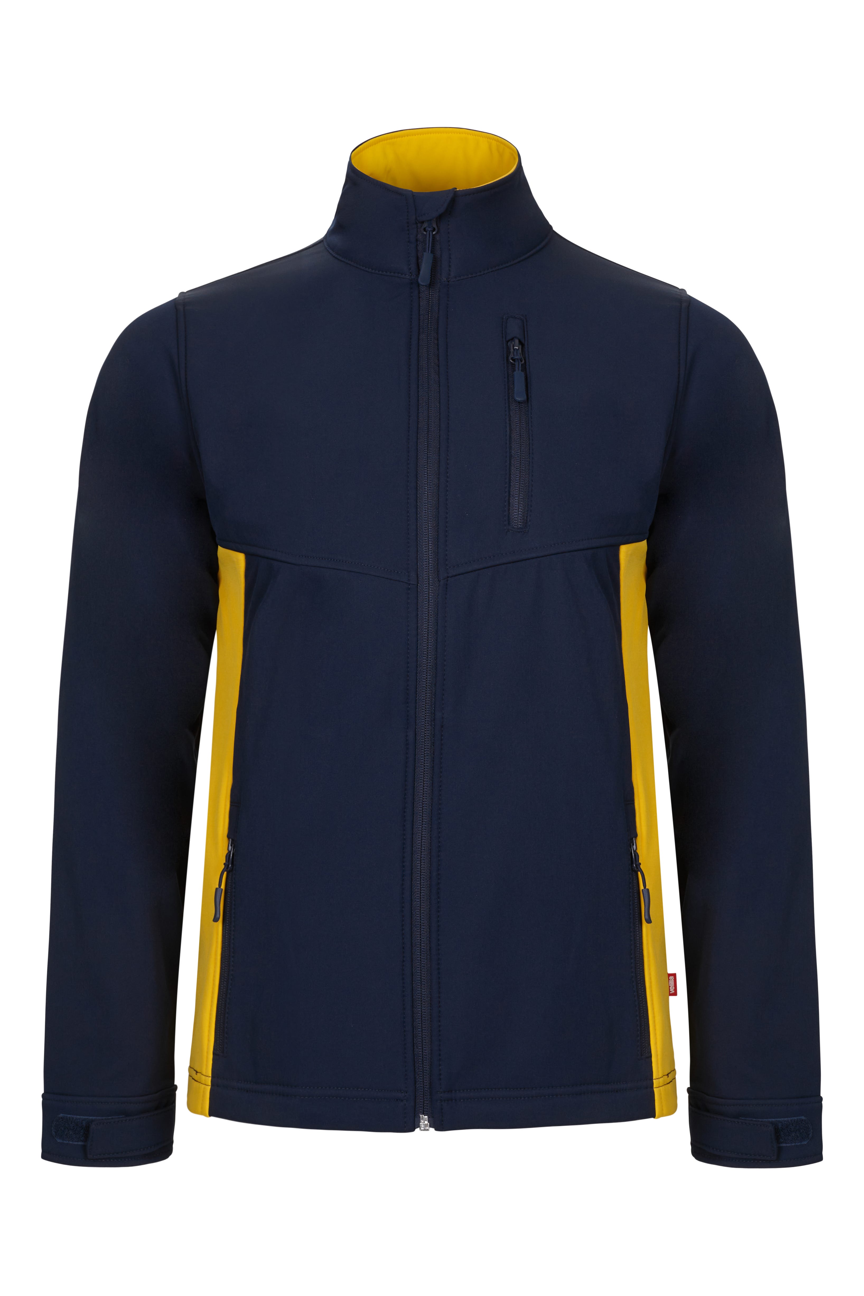 106004.SOFT SHELL BICOLOR AZUL NAVY/AMARILLO XS
