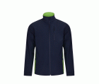 106004.SOFT SHELL BICOLOR AZUL NAVY/VERDE LIMA XS