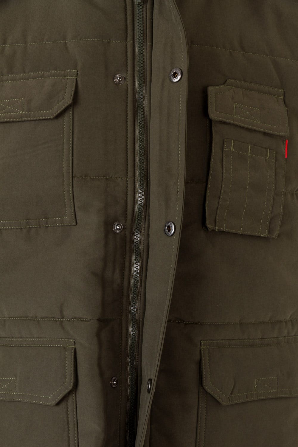 108.CHALECO ACOLCHADO VERDE CAZA 2XL