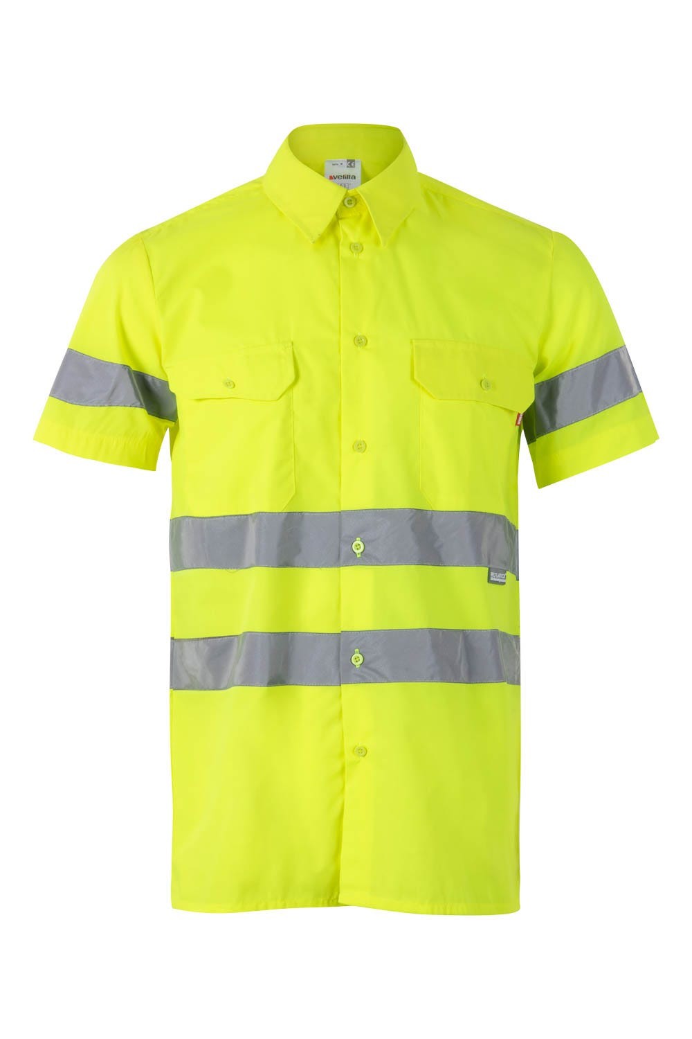 141.CAMISA MC AV AMARILLO FLÚOR 2XL