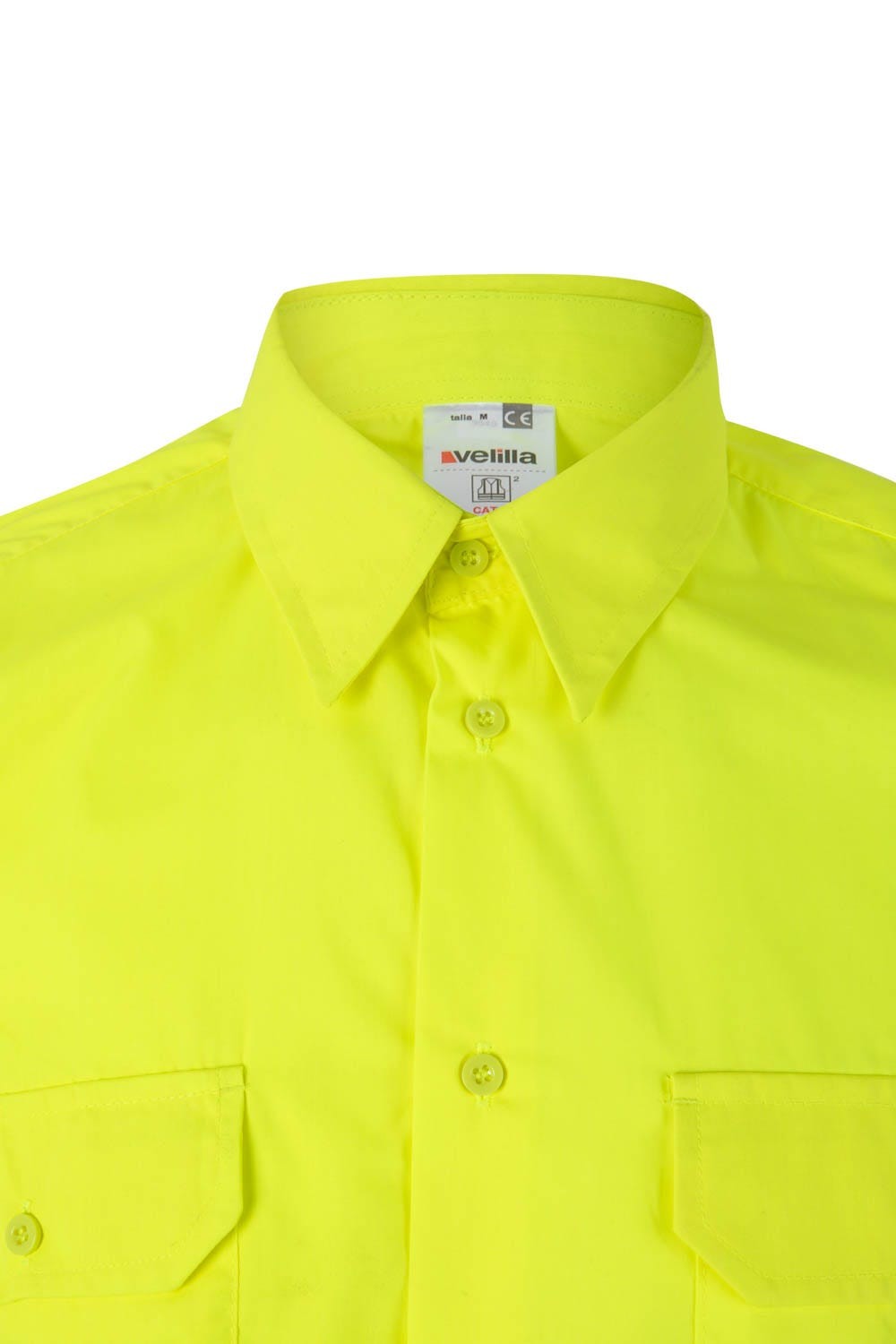 141.CAMISA MC AV AMARILLO FLÚOR 2XL