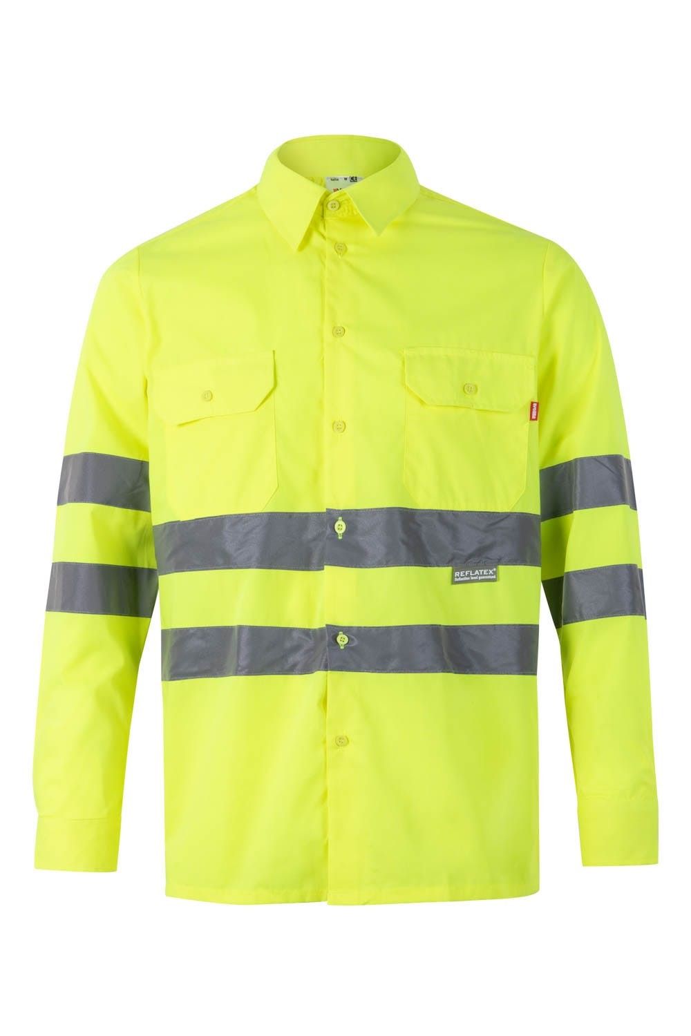 143.CAMISA ML AV AMARILLO FLÚOR 2XL