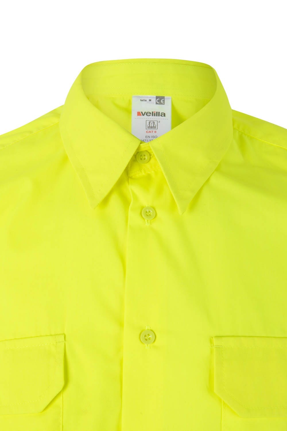 143.CAMISA ML AV AMARILLO FLÚOR 2XL