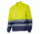 153.CAZADORA BICOLOR AV AZUL MARINO/AMARILLO FLÚOR 2XL