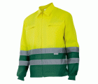 153.CAZADORA BICOLOR AV VERDE/AMARILLO FLÚOR 2XL