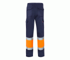 157.PANTALÓN BICOLOR AV AZUL MARINO/NARANJA FLÚOR 2XL