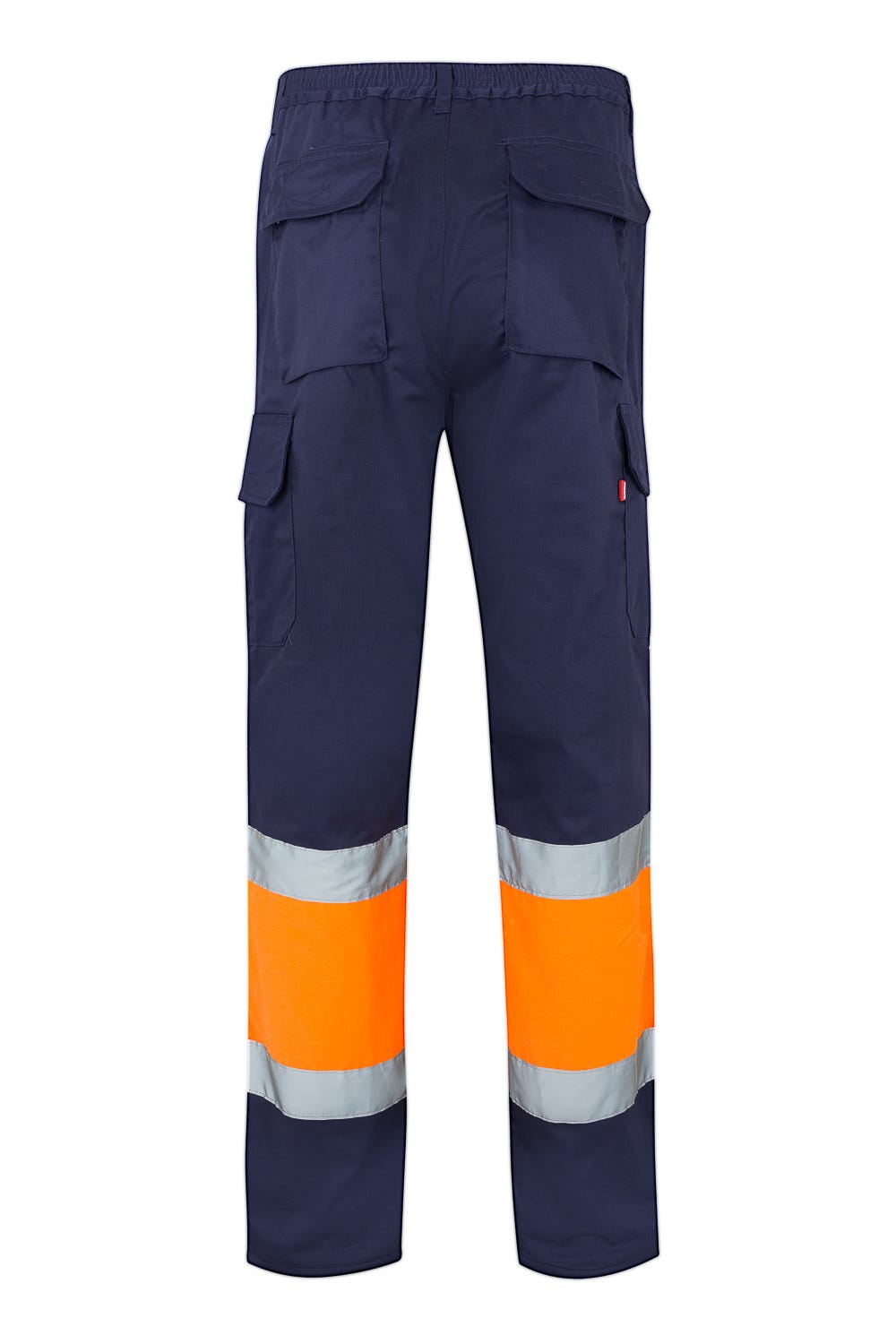 157.PANTALÓN BICOLOR AV AZUL MARINO/NARANJA FLÚOR 2XL