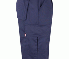 157.PANTALÓN BICOLOR AV AZUL MARINO/NARANJA FLÚOR 2XL