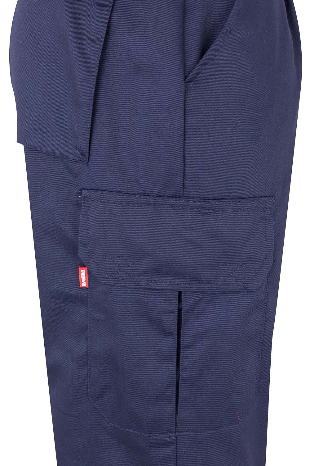 157.PANTALÓN BICOLOR AV AZUL MARINO/NARANJA FLÚOR 2XL