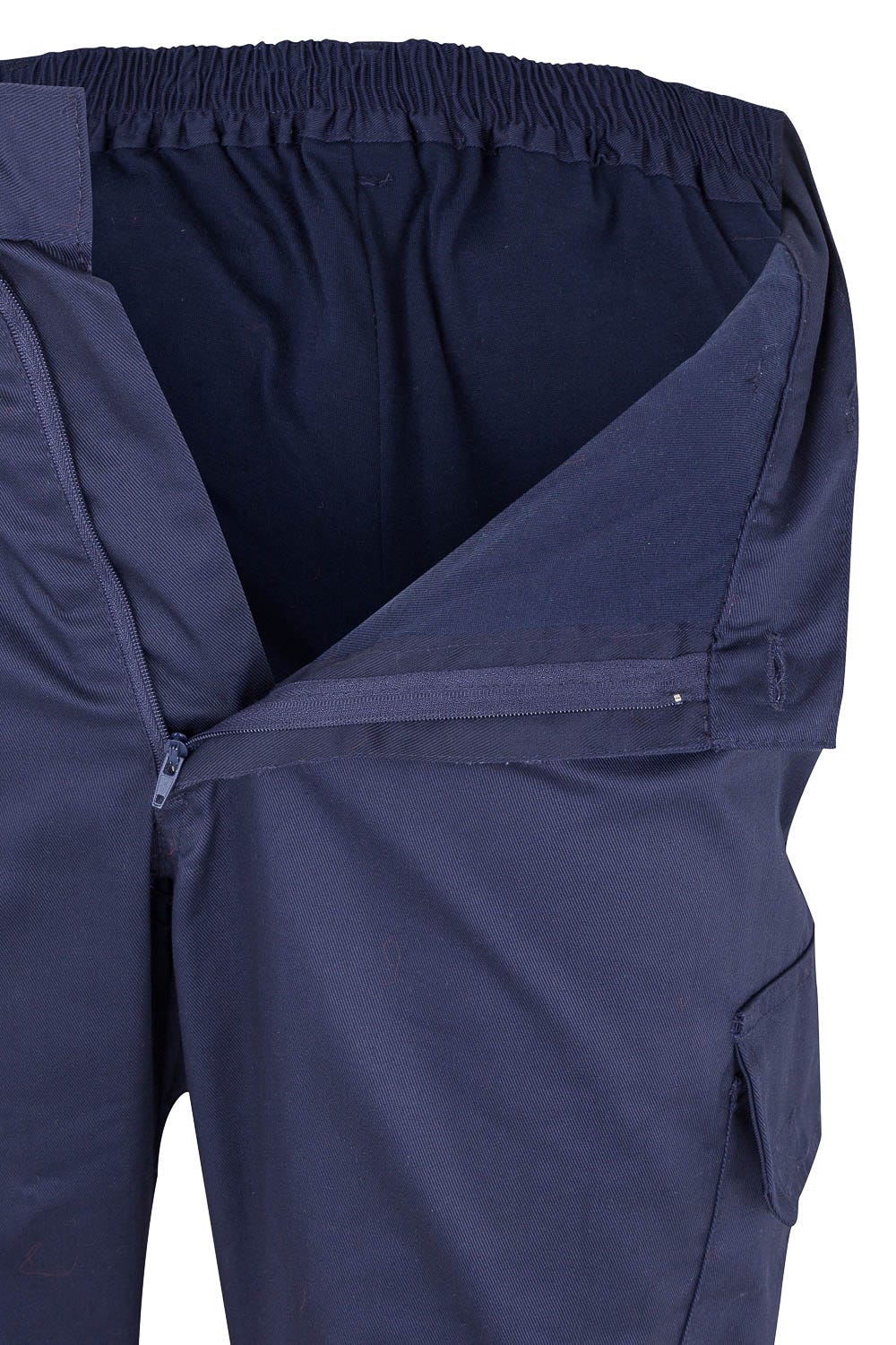 157.PANTALÓN BICOLOR AV AZUL MARINO/NARANJA FLÚOR 2XL