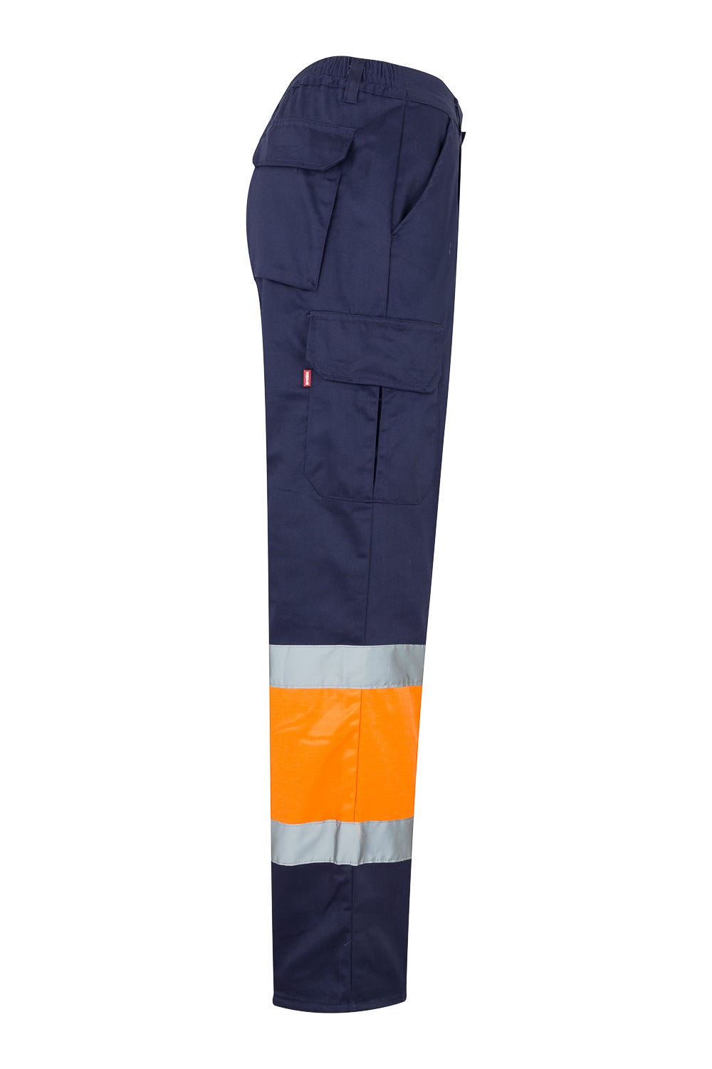 157.PANTALÓN BICOLOR AV AZUL MARINO/NARANJA FLÚOR 2XL