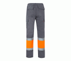 157.PANTALÓN BICOLOR AV GRIS/NARANJA FLÚOR 2XL