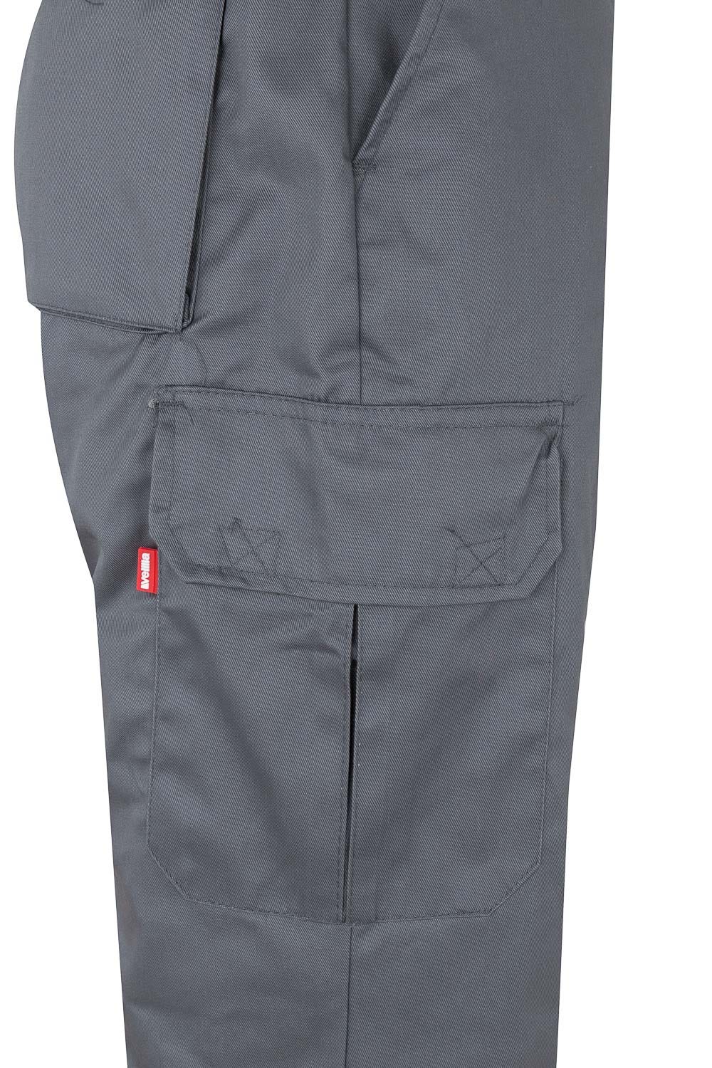 157.PANTALÓN BICOLOR AV GRIS/NARANJA FLÚOR 2XL