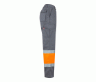 157.PANTALÓN BICOLOR AV GRIS/NARANJA FLÚOR 2XL