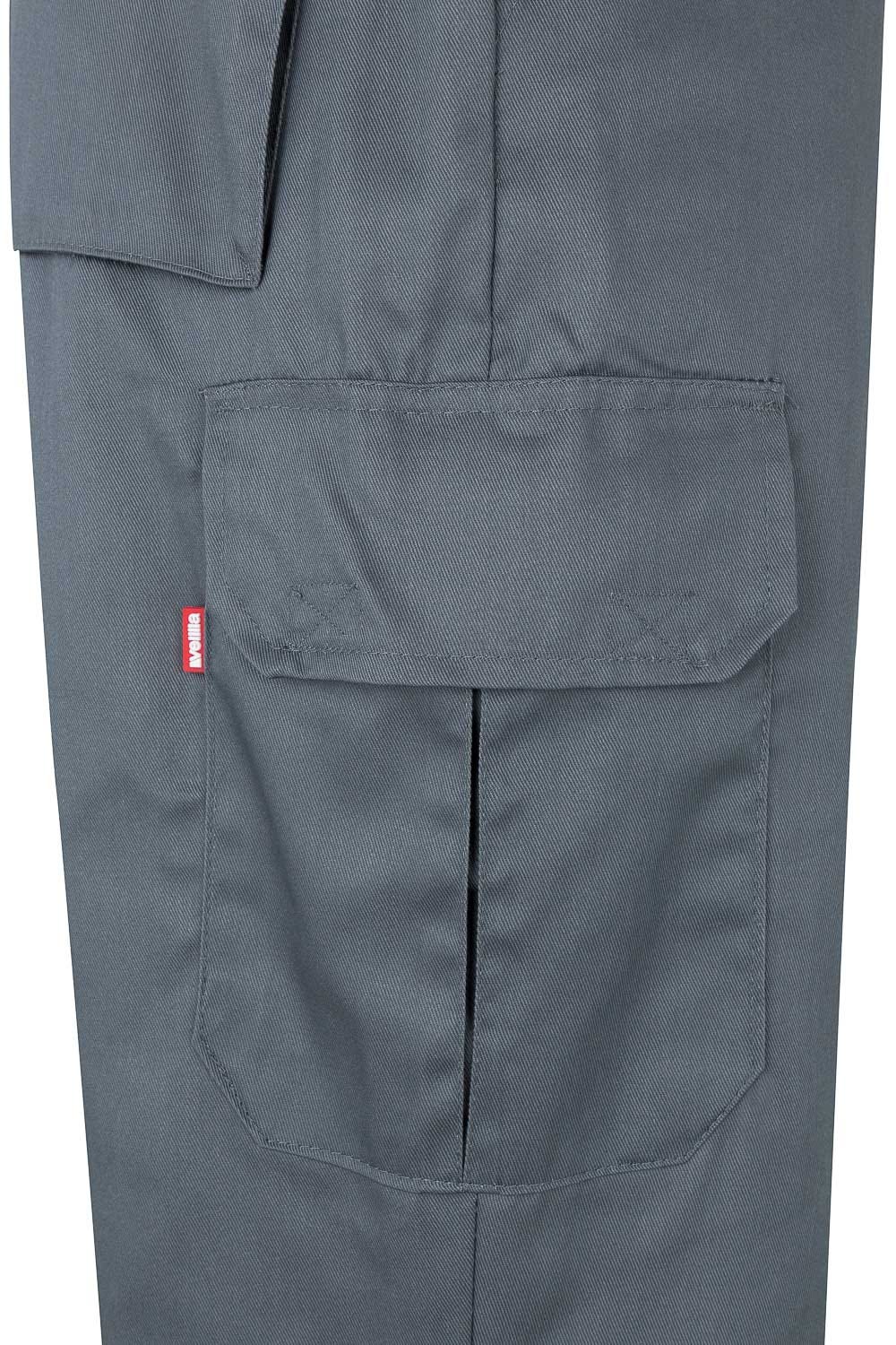 157.PANTALÓN BICOLOR AV GRIS/AMARILLO FLÚOR 2XL