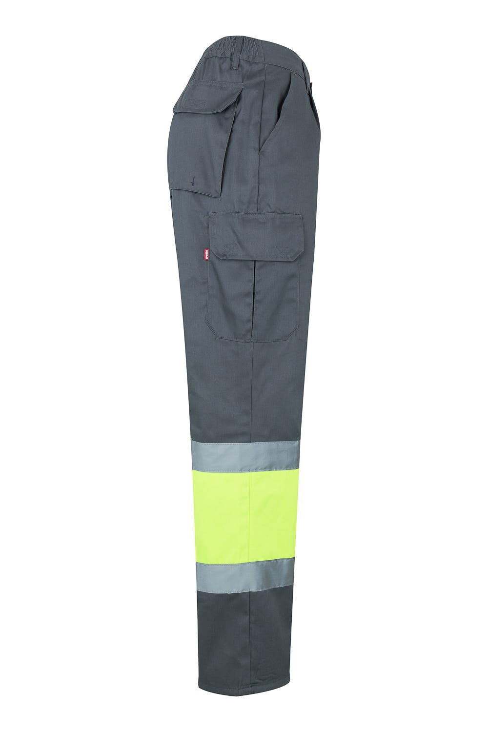 157.PANTALÓN BICOLOR AV GRIS/AMARILLO FLÚOR 2XL