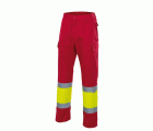 157.PANTALÓN BICOLOR AV ROJO/AMARILLO FLÚOR 2XL