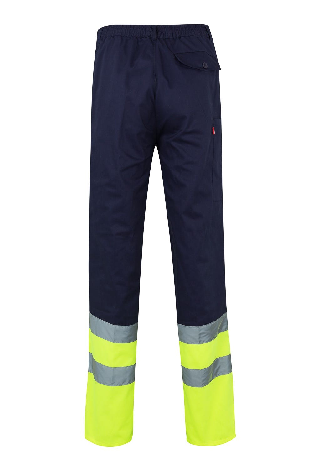 158.PANTALÓN BICOLOR AV AZUL MARINO/AMARILLO FLÚOR 2XL