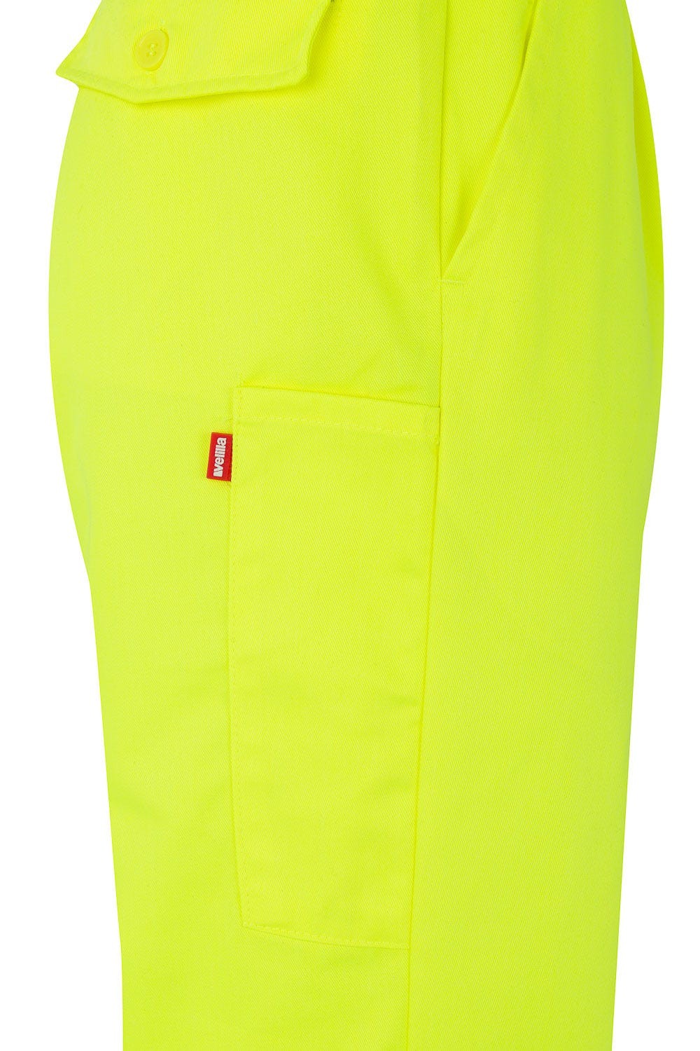 158.PANTALÓN BICOLOR AV AMARILLO FLÚOR/AZUL MARINO 2XL