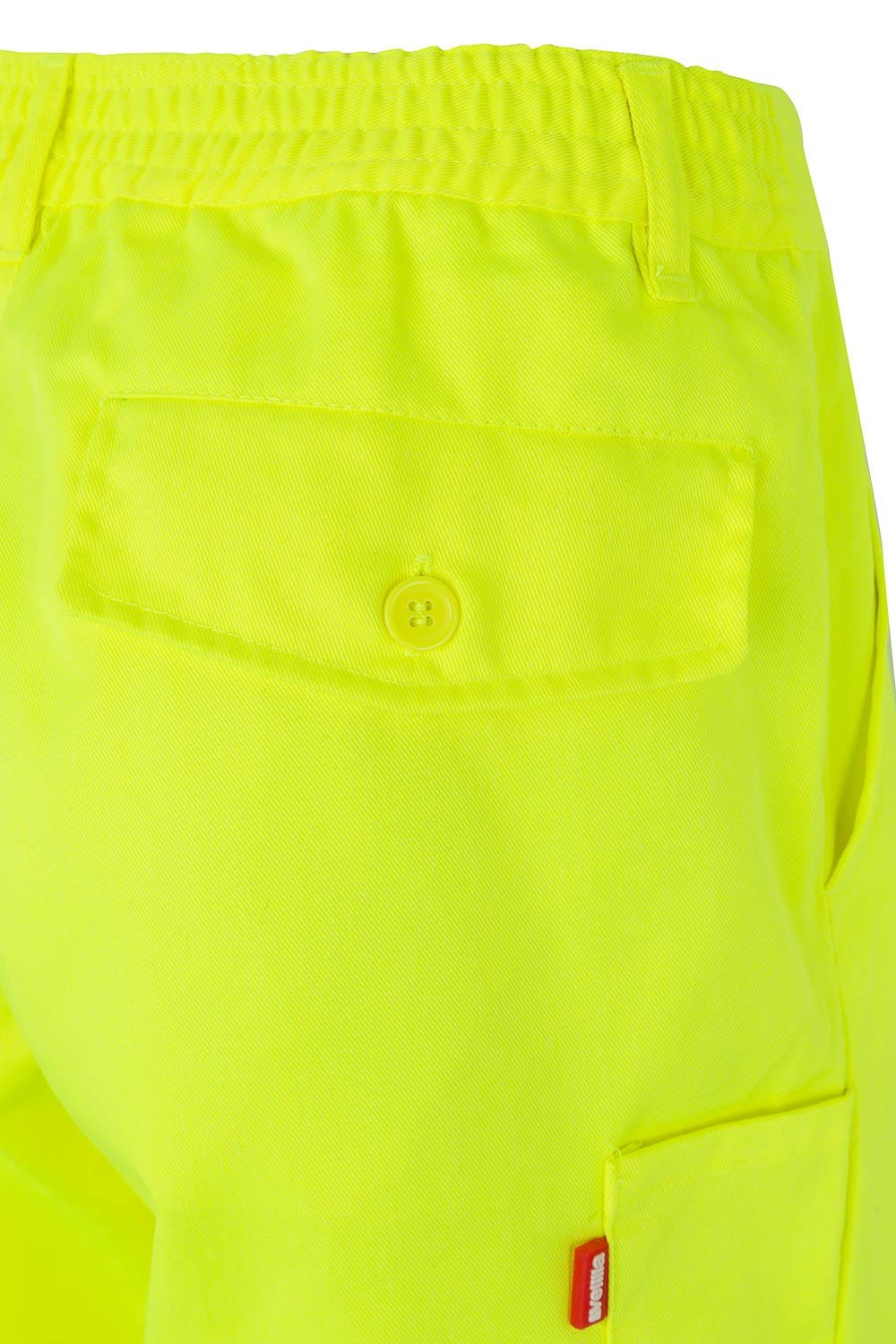 158.PANTALÓN BICOLOR AV AMARILLO FLÚOR/AZUL MARINO 2XL