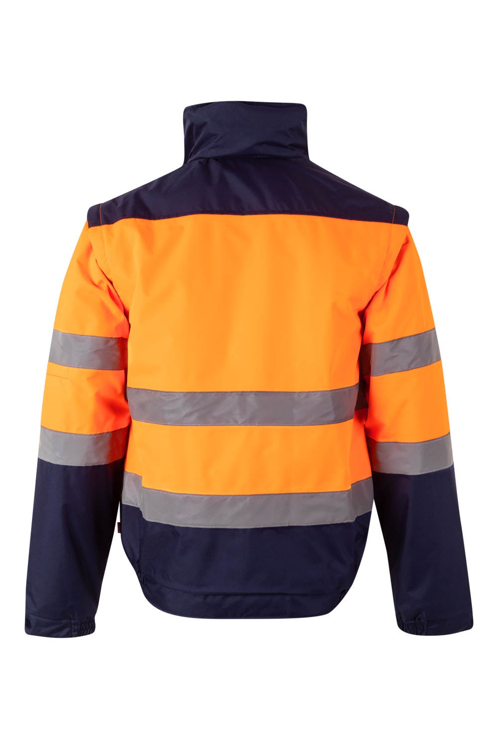 161.CAZADORA BICOLOR AV AZUL MARINO/NARANJA FLÚOR 2XL