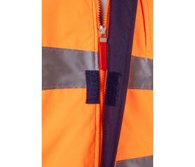 161.CAZADORA BICOLOR AV AZUL MARINO/NARANJA FLÚOR 2XL