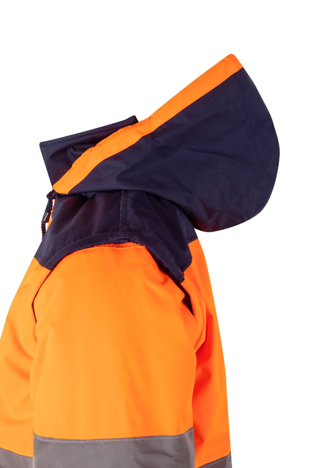 161.CAZADORA BICOLOR AV AZUL MARINO/NARANJA FLÚOR 2XL