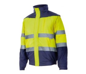 161.CAZADORA BICOLOR AV AZUL MARINO/AMARILLO FLÚOR S