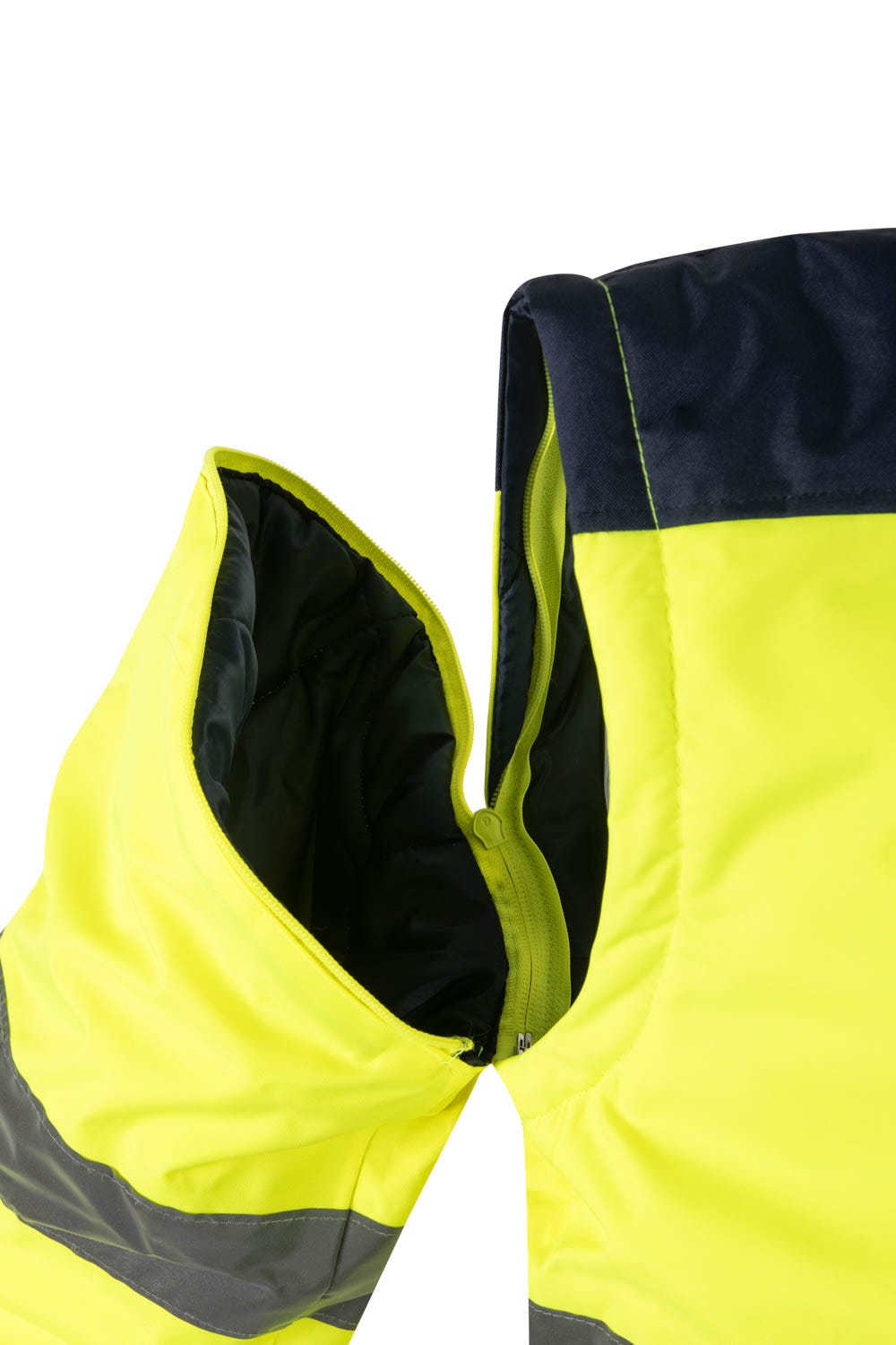 161.CAZADORA BICOLOR AV AZUL MARINO/AMARILLO FLÚOR 2XL