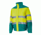 161.CAZADORA BICOLOR AV VERDE/AMARILLO FLÚOR 2XL