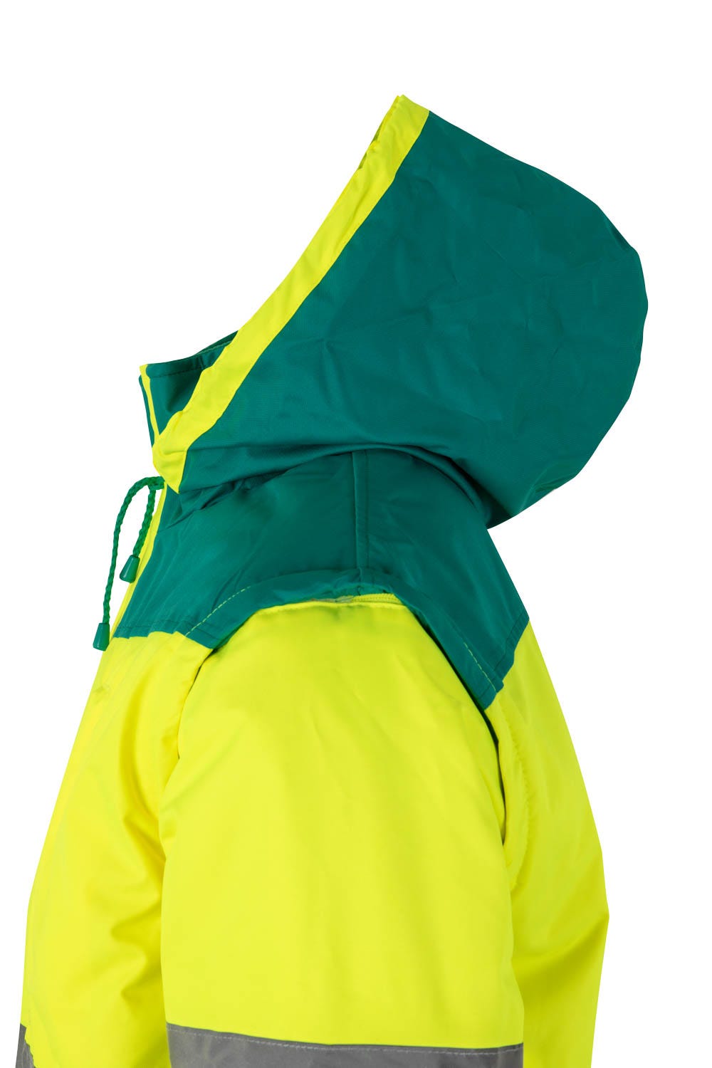 161.CAZADORA BICOLOR AV VERDE/AMARILLO FLÚOR 2XL