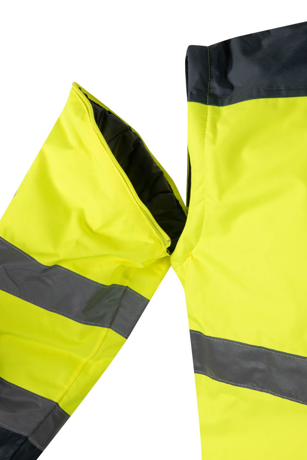 161.CAZADORA BICOLOR AV GRIS/AMARILLO FLÚOR 2XL