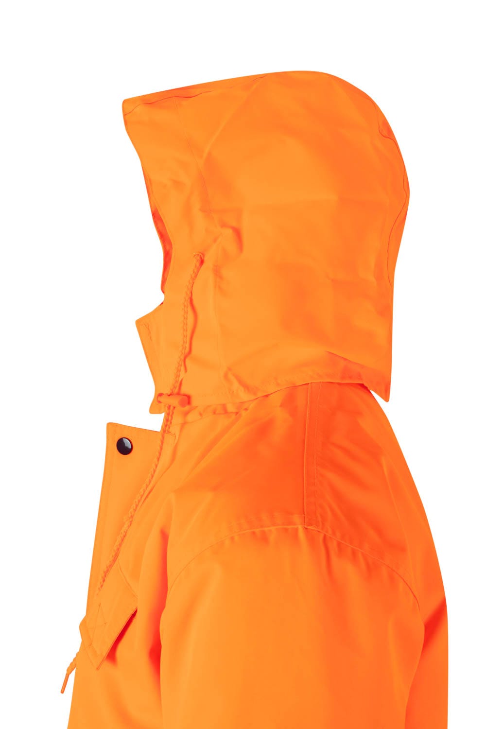 166.PARKA BICOLOR AV AZUL MARINO/NARANJA FLÚOR 2XL