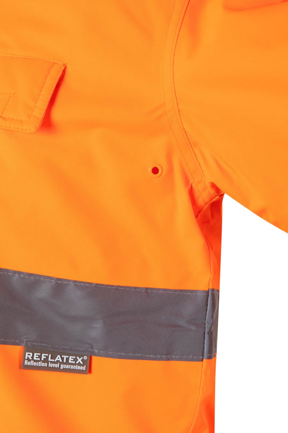 166.PARKA BICOLOR AV AZUL MARINO/NARANJA FLÚOR 2XL