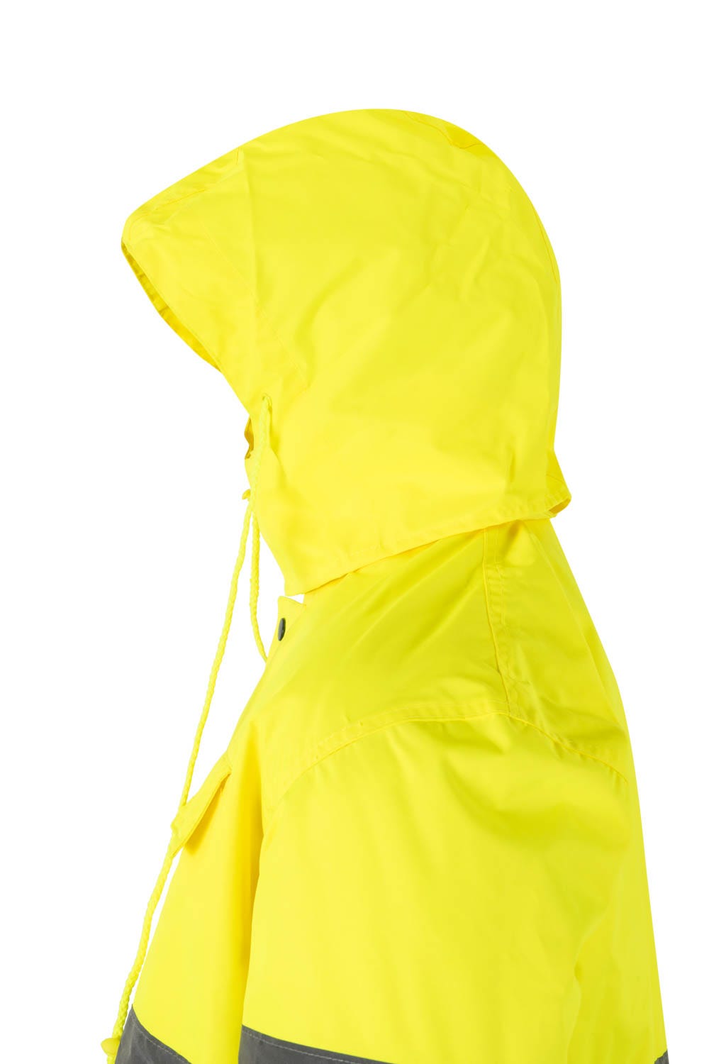 166.PARKA BICOLOR AV AZUL MARINO/AMARILLO FLÚOR 2XL