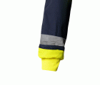 166.PARKA BICOLOR AV AZUL MARINO/AMARILLO FLÚOR 2XL