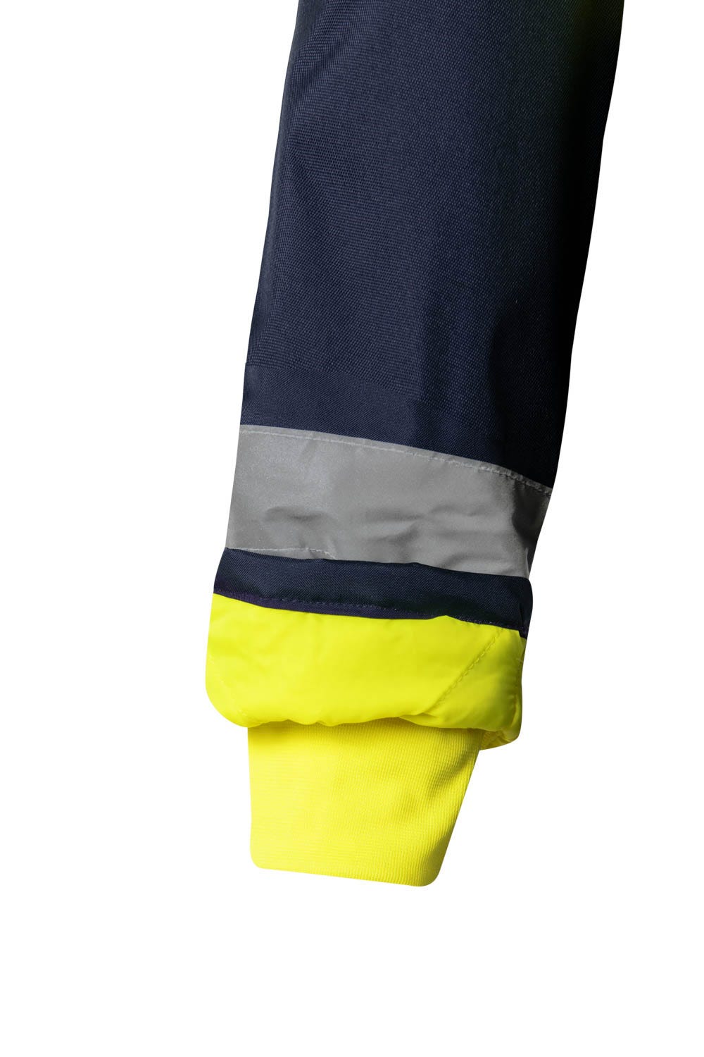 166.PARKA BICOLOR AV AZUL MARINO/AMARILLO FLÚOR 2XL