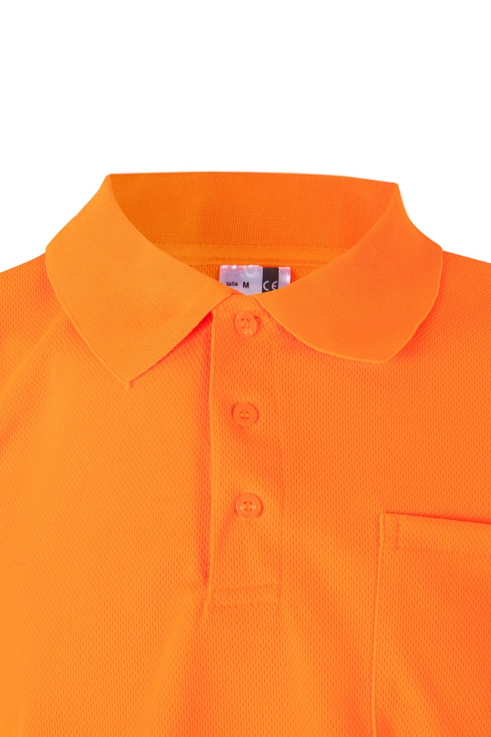 172.POLO MC AV NARANJA FLÚOR 2XL