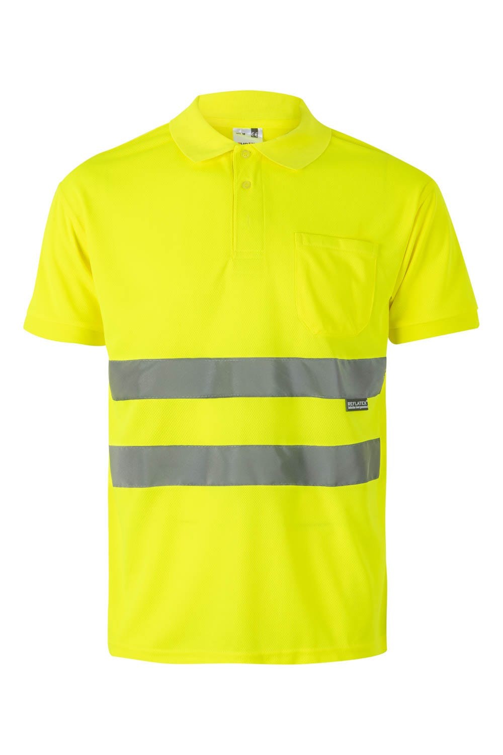 172.POLO MC AV AMARILLO FLÚOR 2XL