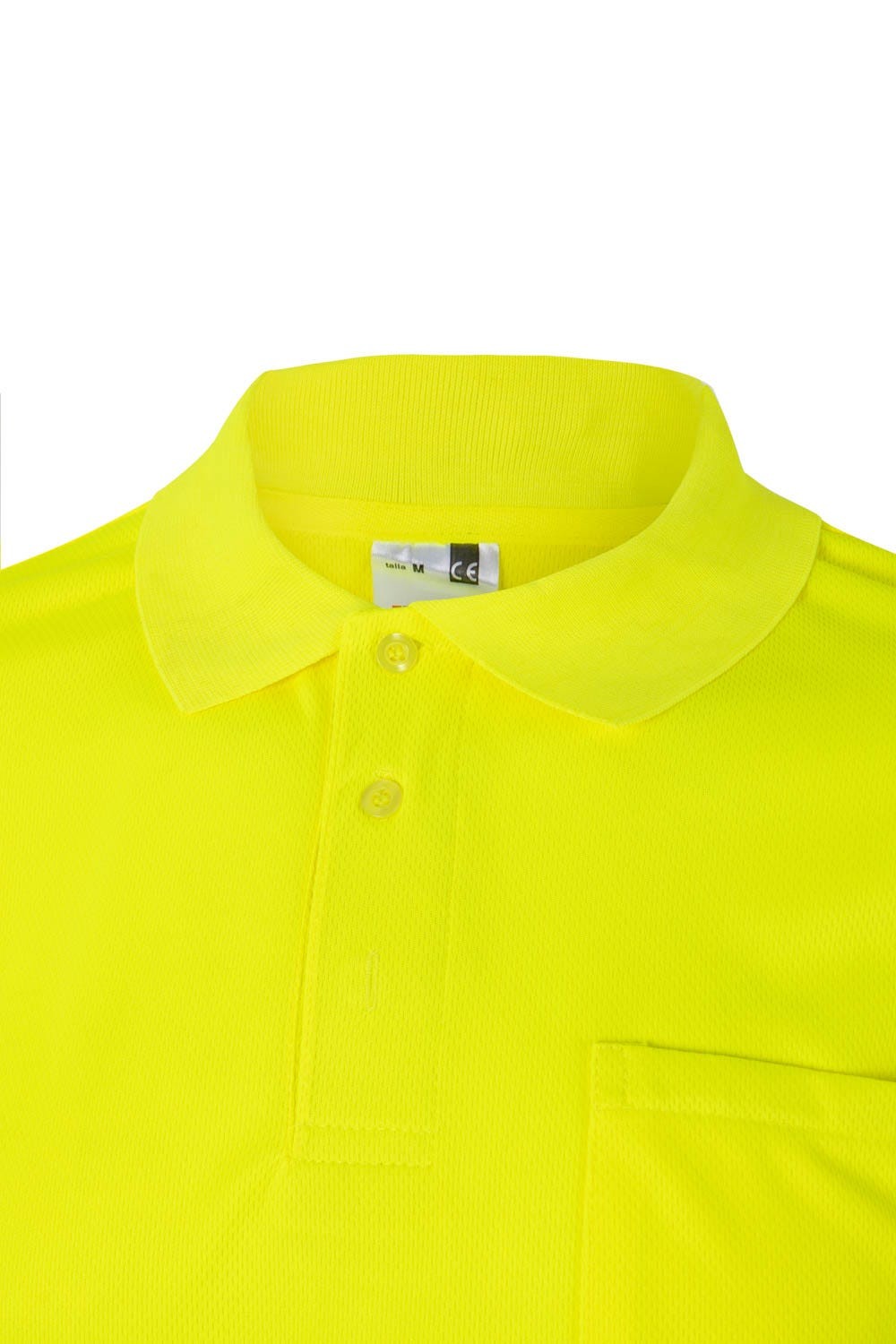 172.POLO MC AV AMARILLO FLÚOR 2XL