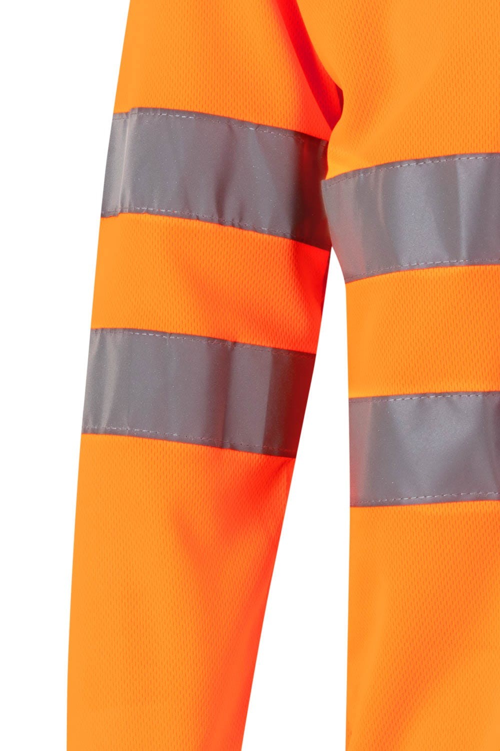 174.POLO ML AV NARANJA FLÚOR 2XL