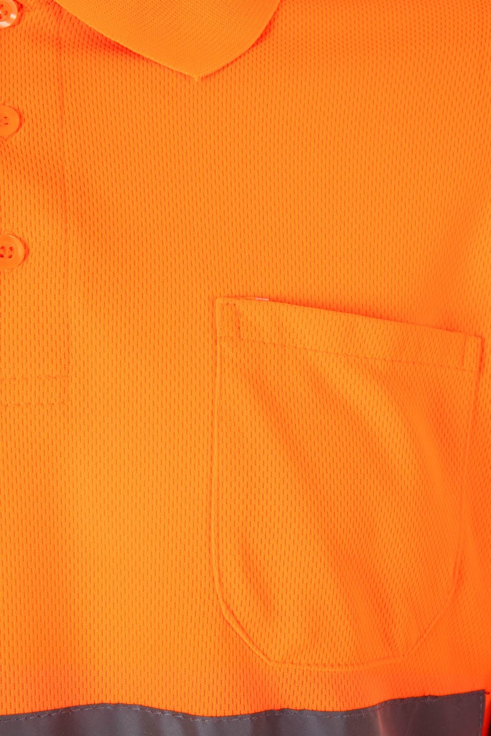 174.POLO ML AV NARANJA FLÚOR 2XL