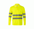 174.POLO ML AV AMARILLO FLÚOR 2XL