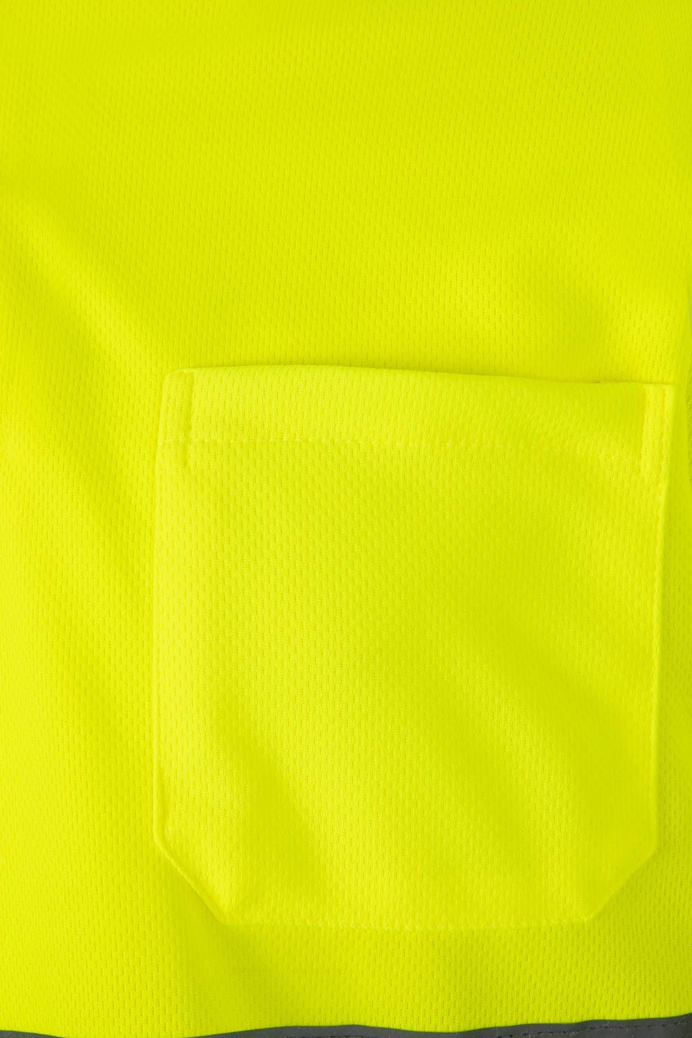 174.POLO ML AV AMARILLO FLÚOR 2XL