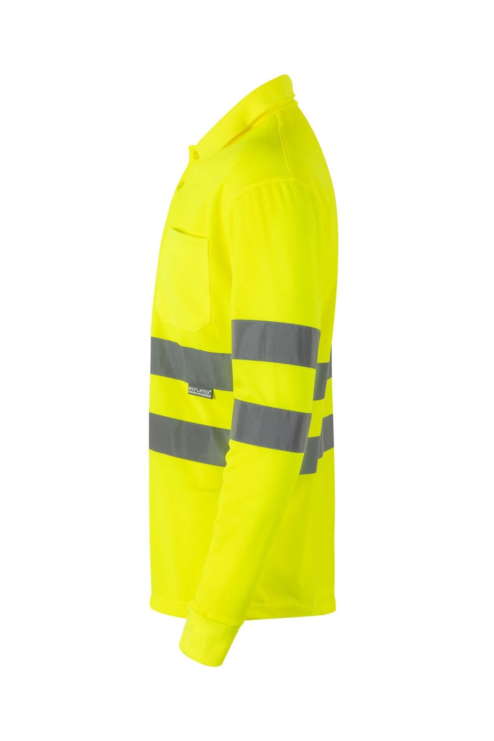 174.POLO ML AV AMARILLO FLÚOR 2XL