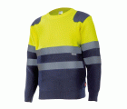 179.JERSEY BICOLOR AV AZUL MARINO/AMARILLO FLÚOR 2XL